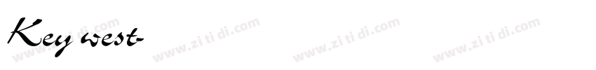 Key west字体转换